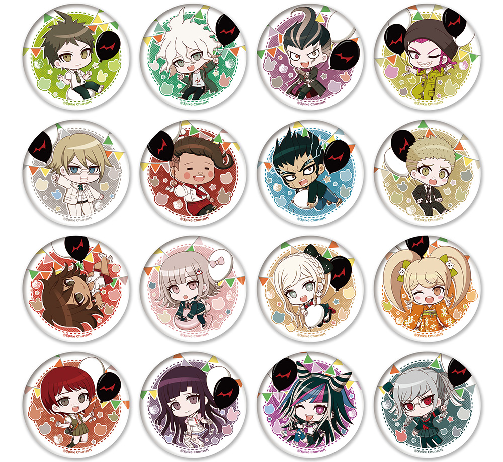 スーパーダンガンロンパ2 ちびキャラトレーディング缶バッジ（全16種